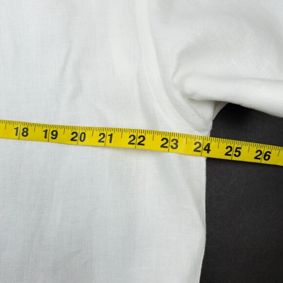 Alex Crane Ola Linen Shirt Men's XL White Short Sleeve Casual Button-Up Travel - Picture 10 of 10